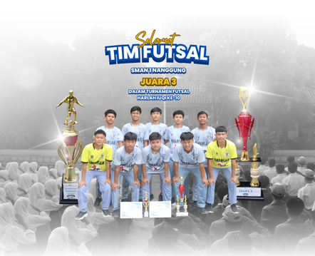 Tim Futsal SMAN 1 Nanggung Raih Juara 3 Turnamen Futsal Harlah IUQI