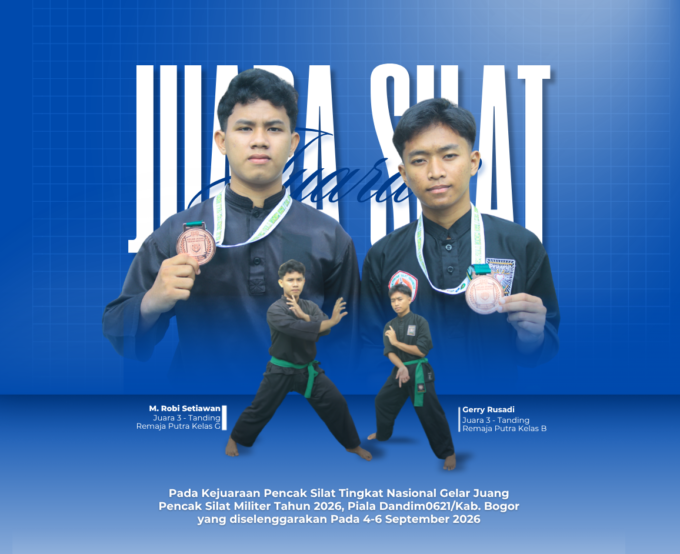 Bangga! Dua Siswa SMAN 1 Nanggung Ukir Prestasi di Kejuaraan Pencak Silat Nasional Piala Dandim 0621